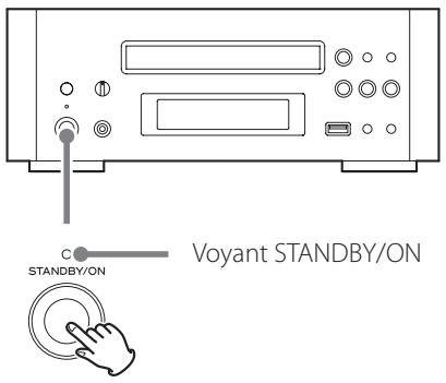 TEAC CD-H750 S - A Comment allumer ou eteindre I'appareil - 1