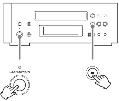 TEAC CD-H750 S - Changement du réglage d'économie automatique d'énergie (ECO Mode) - 1