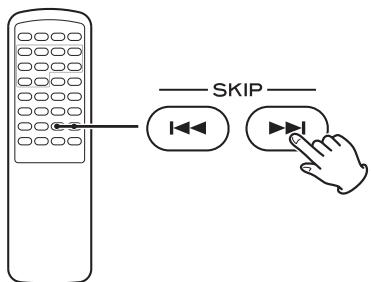 TEAC CD-H750 S - Appuyez sur les touches de saut SKIP (1▲/▶▶) pour sélectionner une plage ou un fichier. - 1