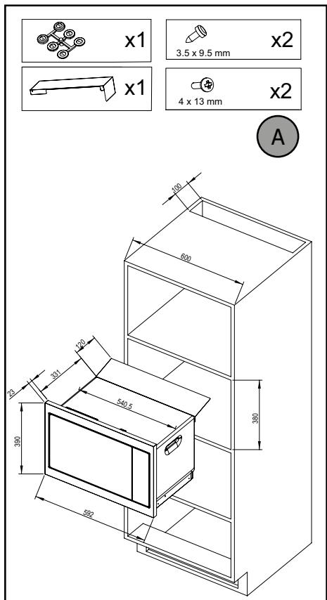 DE DIETRICH HME4310W - CHOIX DE L'EMPLACEMENT ET ENCASTREMENT - 1