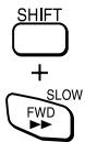 TOKA SD-P1705 - Appuyez sur SLOW tout en appuyant sur SHIFT pendant la lecture. - 2