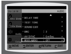 SAMSUNG HT-TZ222 - Paramétrage de l'interface HDMI AUDIO - 1