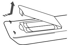 SAMSUNG HT-TZ222 - Insérez les piles de la télécommande - 1