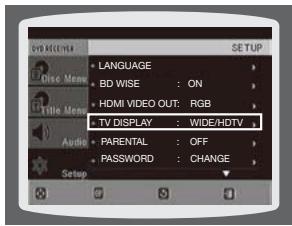 SAMSUNG HT-TZ222 - Configuration du type de l'écran du téléviseur - 1