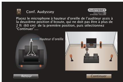MARANTZ AV7704/N1B - Lorsque l'enceinte détectée est affichée, Sélectionnez "Suivant" puis appuyez sur ENTER. - 2