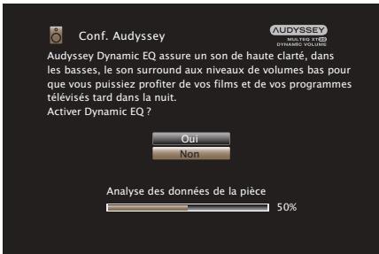 MARANTZ AV7704/N1B - Effectuez le paramétrage de Audyssey Dynamic EQ® et Audyssey Dynamic Volume®. - 1