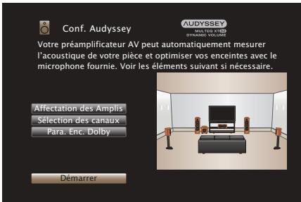 MARANTZ AV7704/N1B - Procedure pour les réglages des enceintes (Conf. Audyssey®) - 4