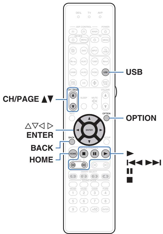 MARANTZ AV7704/N1B - Lecture du contenu d'un dispositif mémoire USB - 1