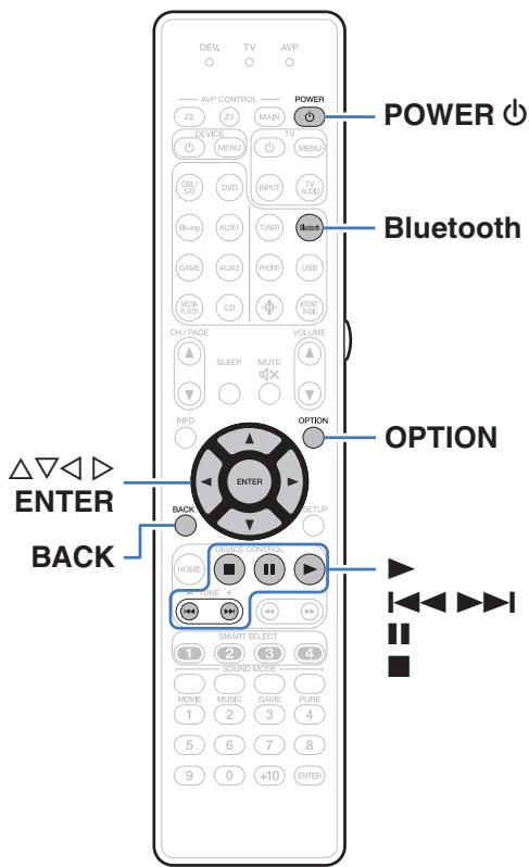 MARANTZ AV7704/N1B - Écouter de la musique sur un périphérique Bluetooth - 1