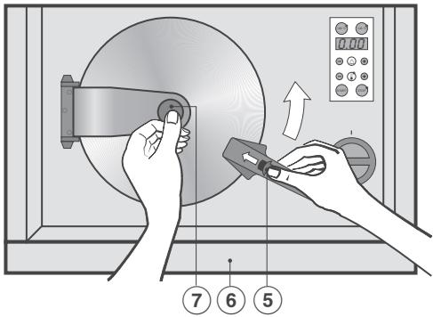 MIELE DGL5664.3INOX - Pour ouvrir la porte : - 1