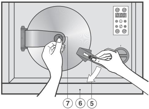 MIELE DGL5664.3INOX - Pour fermer la porte : - 2