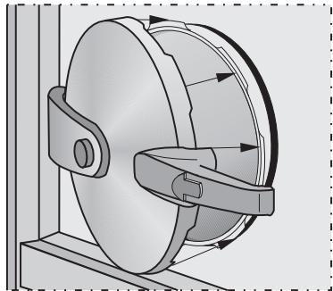 MIELE DGL5664.3INOX - Pour fermer la porte : - 1