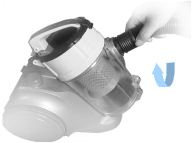 HARPER CLEAN MASTER V2 SILVER - Branchement du tuyau flexible - 1