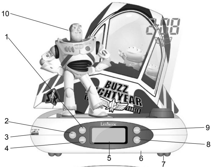 LEXIBOOK TOY STORY RP500TSC - Radio réveil projecteur Toy Story Toy Story Projector Alarm Clock Radio - 2