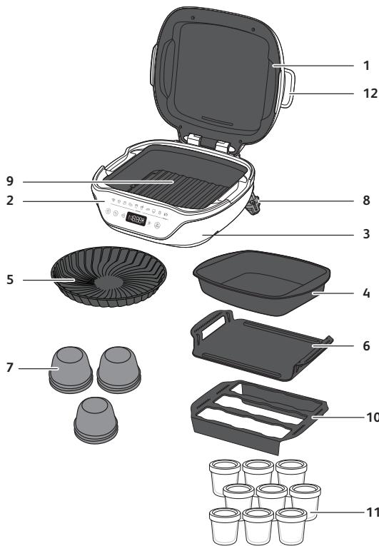 TEFAL KD8501 - KAZALO VSEBINE - 1