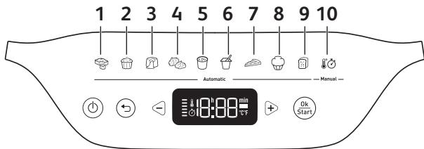 TEFAL KD8501 - Descripción general de los programas - 1
