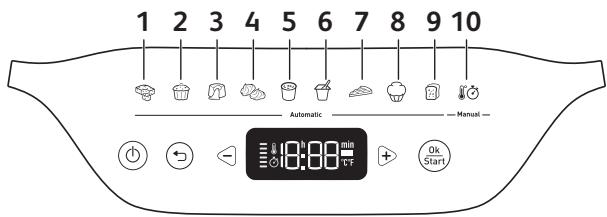 TEFAL KD8501 - Panorama dei programmi - 1