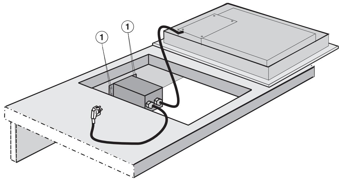 MIELE CT400Y - Fixation du bloc de commande - 1