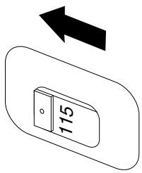 LENOVO 30-50 Ci3 4170 - Vérifiez la position du sélecteur de tension à l'arrière de l'ordinateur. Utilisez une pointe de stylo bille pour déplacer le commutateur, si nécessaire. - 2