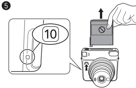 FUJIFILM SQ6 - Loading the instax SQUARE Film Pack (Continued) - 3