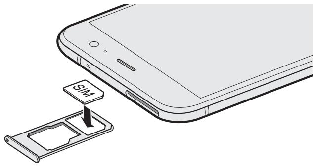 HTC U1164G0 - Insérer la carte nano SIM - 2