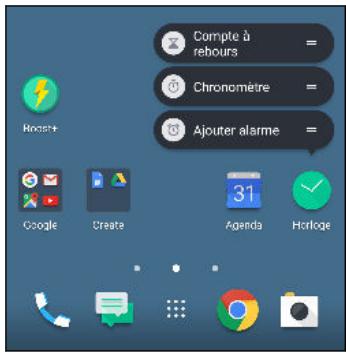 HTC U1164G0 - Raccourcis de l'appli - 2