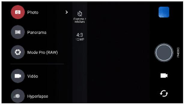 HTC U1164G0 - Choisisr un mode de capture - 1