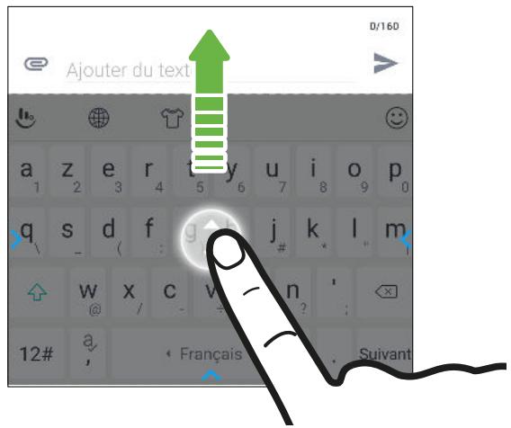HTC U1164G0 - Comment puis-je taper plus vite? - 3