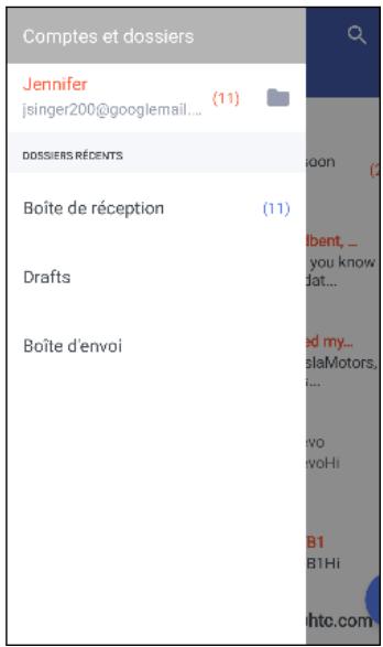 HTC U1164G0 - Consulter votre boîte E-mail - 1