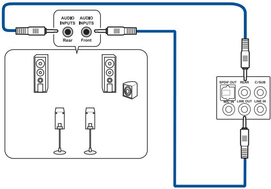 ASUS GT51CA-FROO8T4217438 - Connector un système de haut-parleurs 4.1 - 1