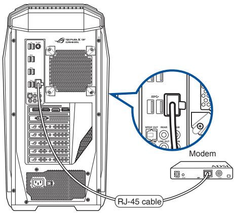 ASUS GT51CA-FROO8T4217438 - Pour vous connecter via un modem câble/ADSL : - 2