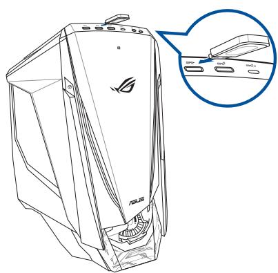 ASUS GT51CA-FROO8T4217438 - Pour connecter un périphérique de stockage USB : - 1