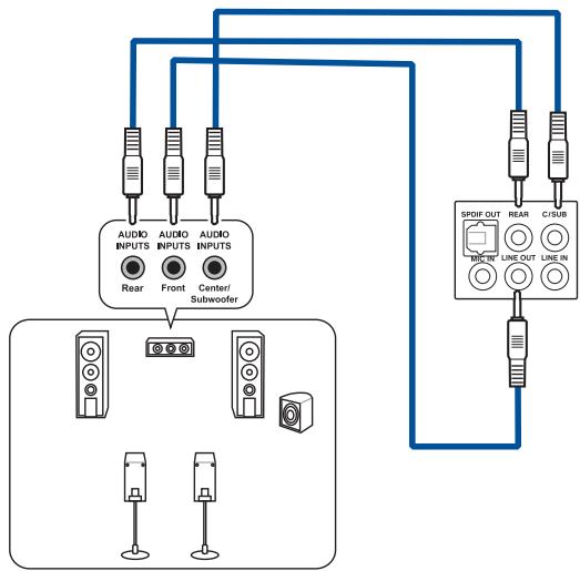 ASUS GT51CA-FROO8T4217438 - Connector un système de haut-parleurs 5.1 - 1