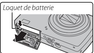 FUJIFILM F80 EXR - Retrait de la batterie - 1