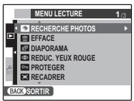 FUJIFILM F80 EXR - Utilisation du menu Lecture - 1