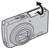 FUJIFILM F80 EXR - Insertion de la batterie - 1