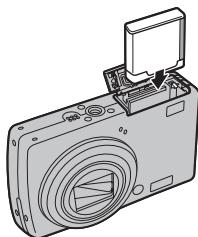 FUJIFILM F80 EXR - Insérez la batterie. - 1