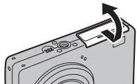 FUJIFILM F80 EXR - Insertion d'une carte mémoire - 1