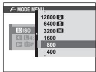 FUJIFILM F80 EXR - Utilisation du menu F-Mode - 4