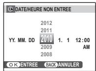 FUJIFILM F80 EXR - Reglez la date et l'heure. - 1