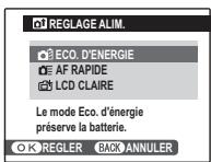 FUJIFILM F80 EXR - Choisissez les options de gestion de l'énergie. - 1
