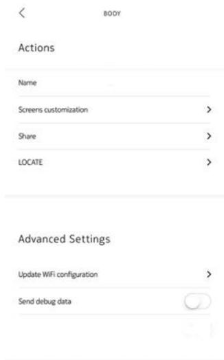 NORIA BODY + NOIRE - Modification de la configuration de votre Nokia Body+ - 2