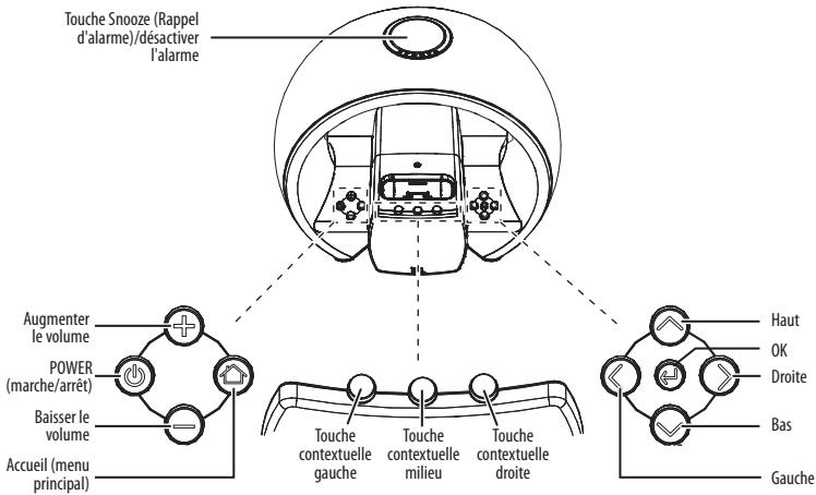 JBL ON AIR BLACK - TOUCHES DE COMMANDES ET ÉCRAN - 1