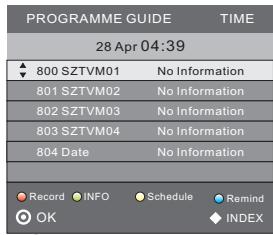 BRANDT B3914 - Menu EPG (guide électronique des programmes) - 1