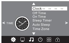 BRANDT B3914 - MENU de réglage de l'horloge - 1