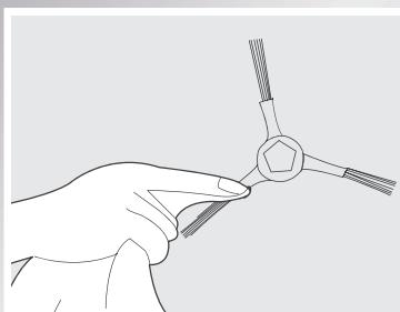 ECOVACS pmgs5copic - Nettoyage des brosses latérales - 1