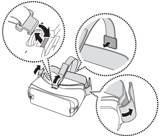 SAMSUNG MEW GEARVR - Mettre en place les sangles - 1