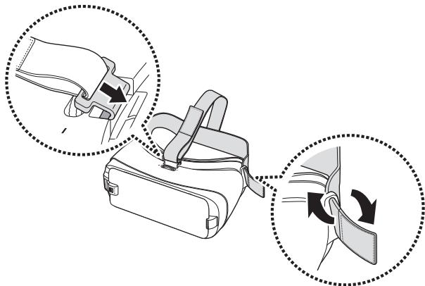 SAMSUNG MEW GEARVR - Mettre en place les sangles - 3