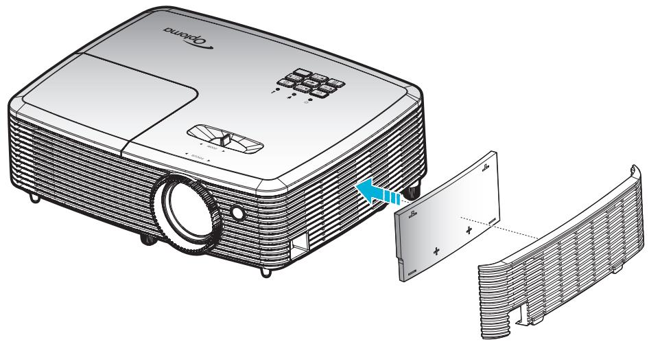 OPTOMAR H114 - Installer et nettoyer le filtré à poussière - 1