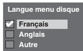 TOSHIBA RD-XV47 - Langue menu disque (Par défaut: Français) - 2
